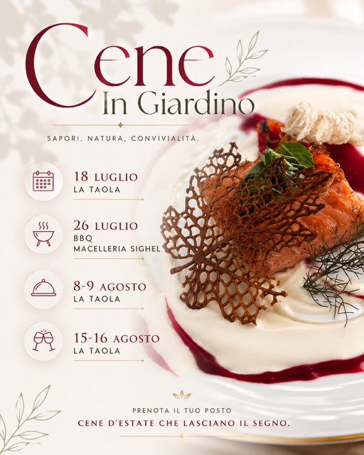 Cena in giardino 2026